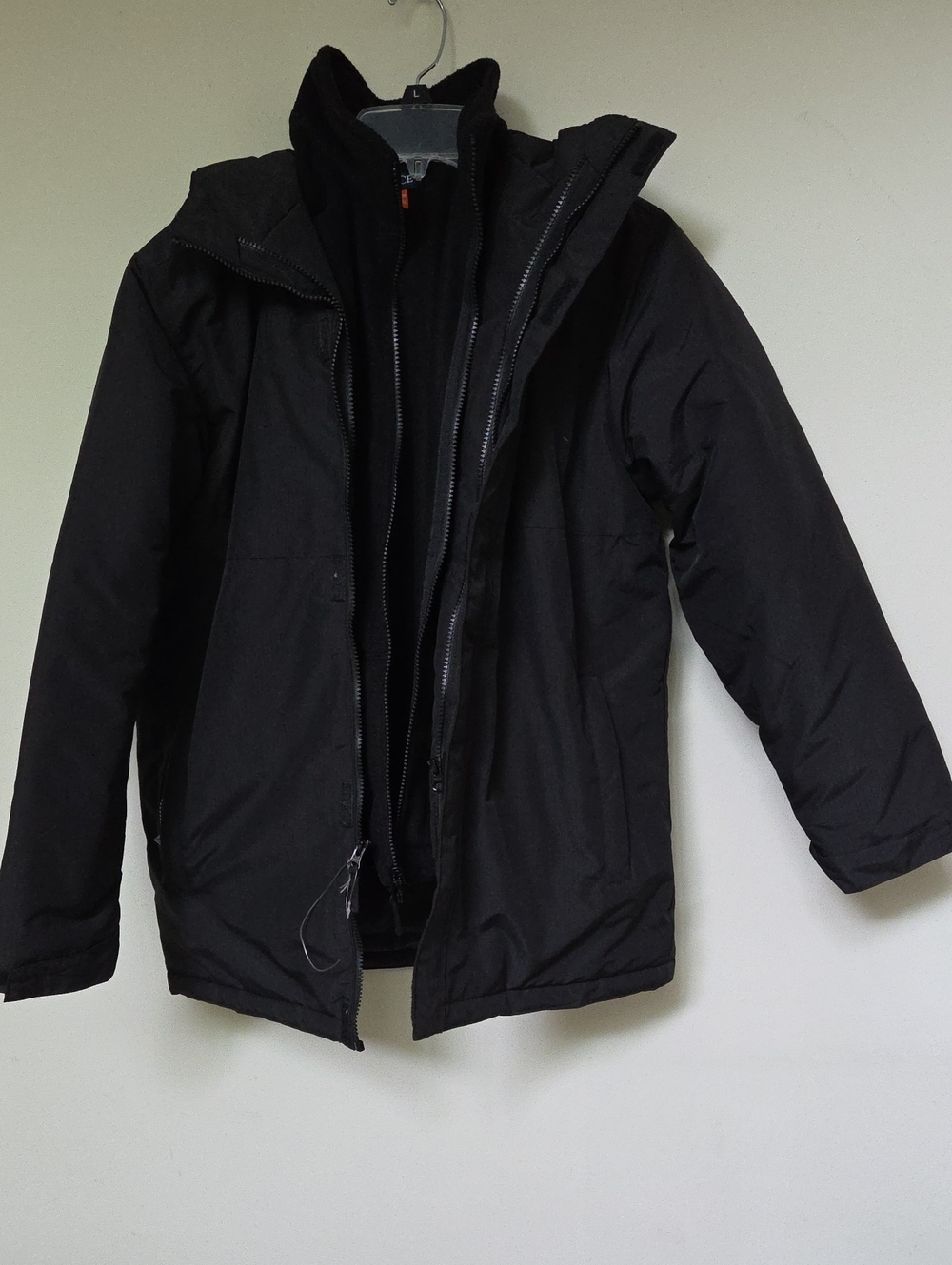 Old Navy Kids 3 In 1 Black Puffer Jacket